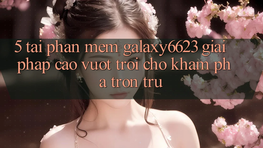 5. Tải Phần mềm Galaxy6623 - Giải Pháp Cao vượt trội Cho Khám phá Trơn tru