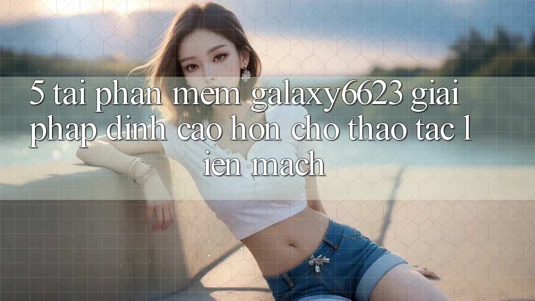 5. Tải Phần mềm Galaxy6623 - Giải Pháp Đỉnh cao hơn Cho Thao tác Liền mạch