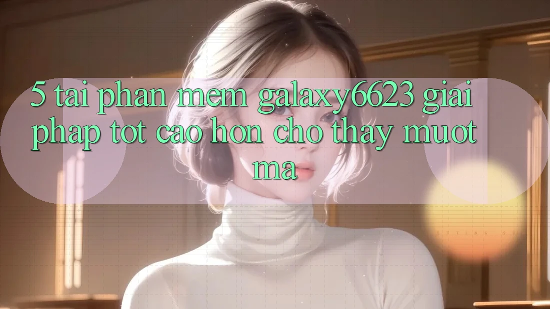 5. Tải Phần mềm Galaxy6623 - Giải Pháp Tốt cao hơn Cho Thấy Mượt Mà