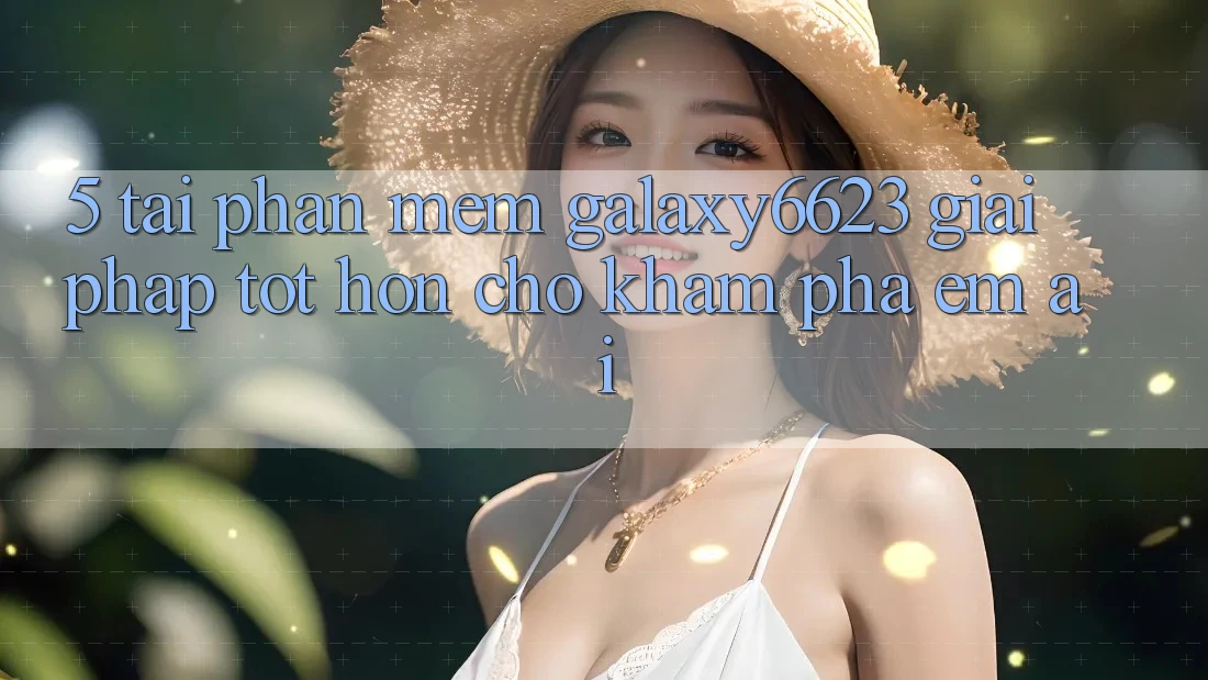 5. Tải Phần mềm Galaxy6623 - Giải Pháp Tốt hơn Cho Khám phá Êm ái