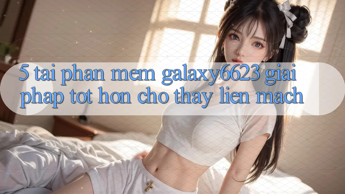 5. Tải Phần mềm Galaxy6623 - Giải Pháp Tốt hơn Cho Thấy Liền mạch