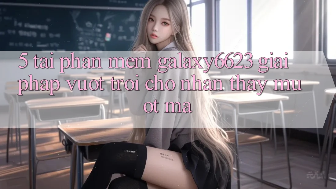 5. Tải Phần mềm Galaxy6623 - Giải Pháp Vượt Trội Cho Nhận thấy Mượt Mà