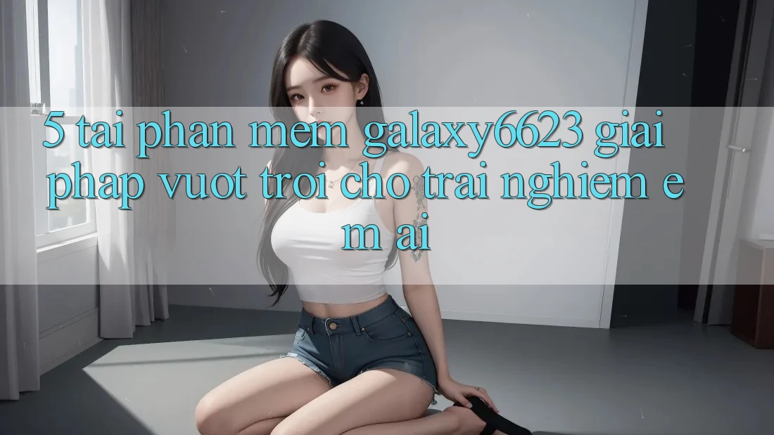 5. Tải Phần mềm Galaxy6623 - Giải Pháp Vượt Trội Cho Trải Nghiệm Êm ái