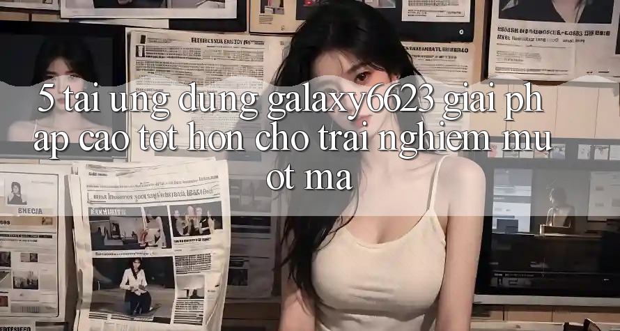 5. Tải Ứng dụng Galaxy6623 - Giải Pháp Cao tốt hơn Cho Trải Nghiệm Mượt Mà