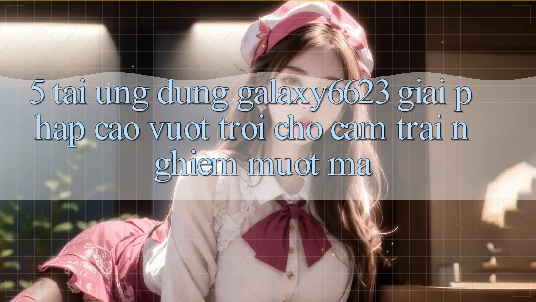 5. Tải Ứng dụng Galaxy6623 - Giải Pháp Cao vượt trội Cho Cảm trải nghiệm Mượt Mà 5. Tải Ứng dụng Galaxy6623 - Giải Pháp Cao vượt trội Cho Cảm trải nghiệm Mượt Mà