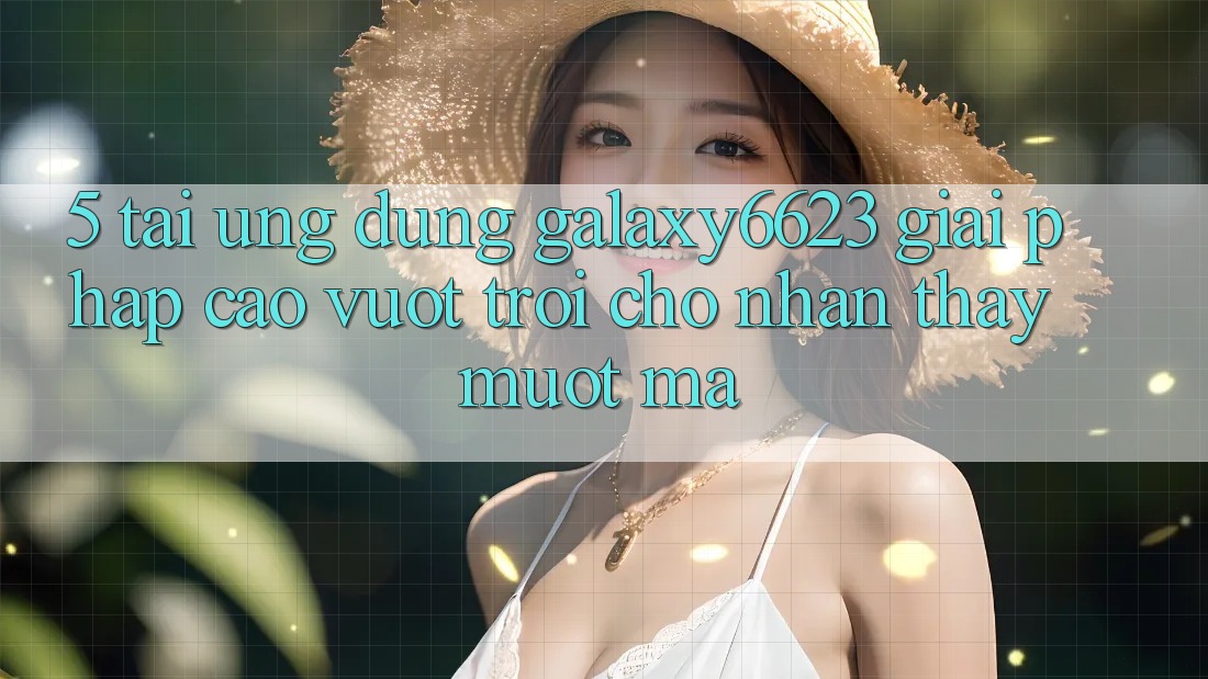 5. Tải Ứng dụng Galaxy6623 - Giải Pháp Cao vượt trội Cho Nhận thấy Mượt Mà