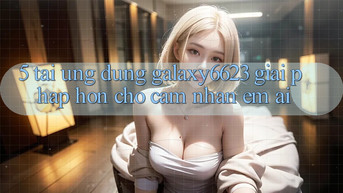 5. Tải Ứng dụng Galaxy6623 - Giải Pháp Hơn Cho Cảm nhận Êm ái