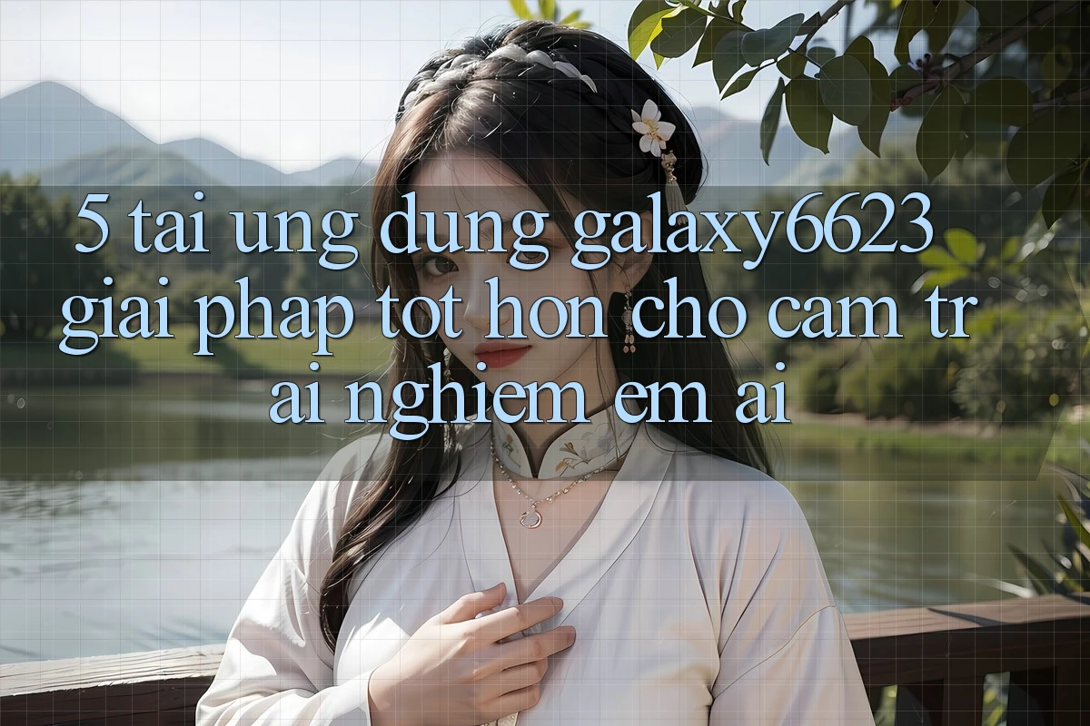 5. Tải Ứng dụng Galaxy6623 - Giải Pháp Tốt hơn Cho Cảm trải nghiệm Êm ái 5. Tải Ứng dụng Galaxy6623 - Giải Pháp Tốt hơn Cho Cảm trải nghiệm Êm ái