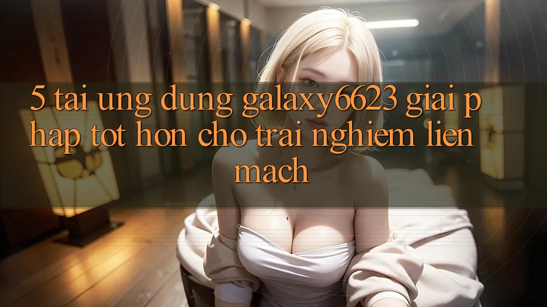 5. Tải Ứng dụng Galaxy6623 - Giải Pháp Tốt hơn Cho Trải Nghiệm Liền mạch