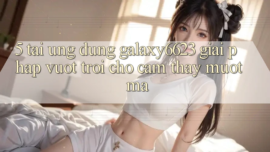 5. Tải Ứng dụng Galaxy6623 - Giải Pháp Vượt trội Cho Cảm thấy Mượt Mà 5. Tải Ứng dụng Galaxy6623 - Giải Pháp Vượt trội Cho Cảm thấy Mượt Mà
