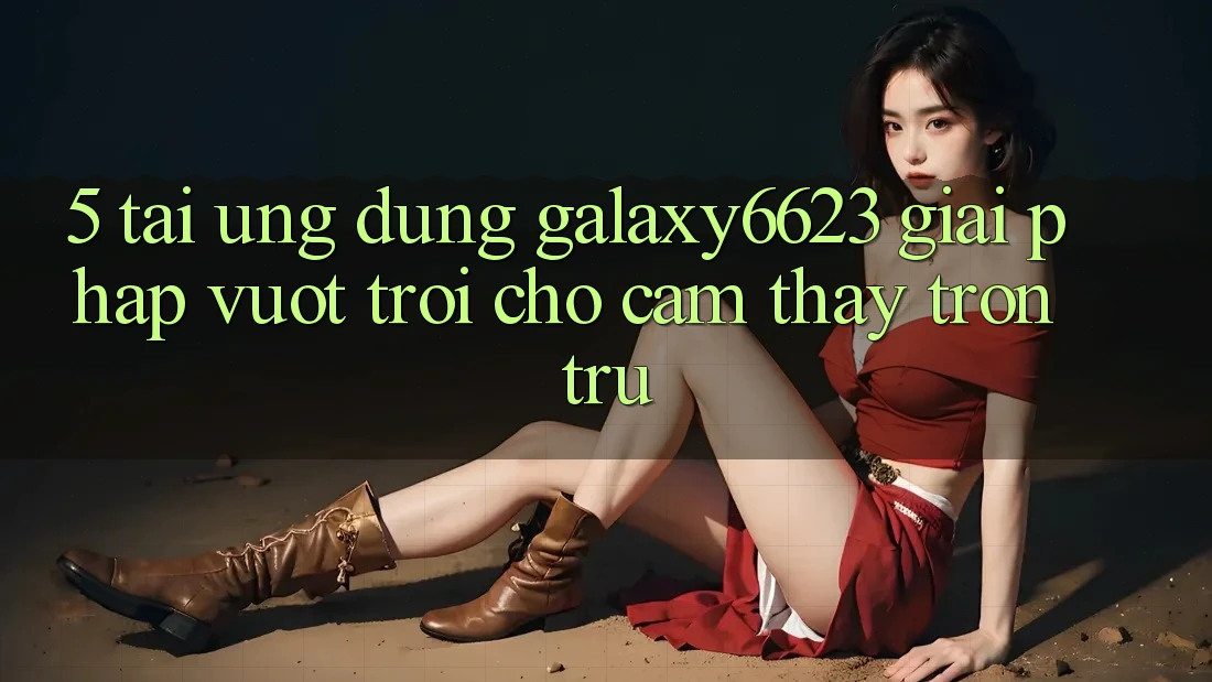 5. Tải Ứng dụng Galaxy6623 - Giải Pháp Vượt Trội Cho Cảm thấy Trơn tru