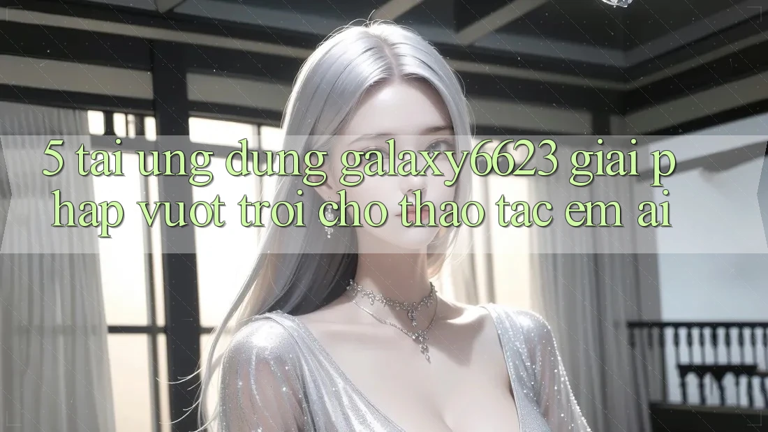 5. Tải Ứng dụng Galaxy6623 - Giải Pháp Vượt Trội Cho Thao tác Êm ái