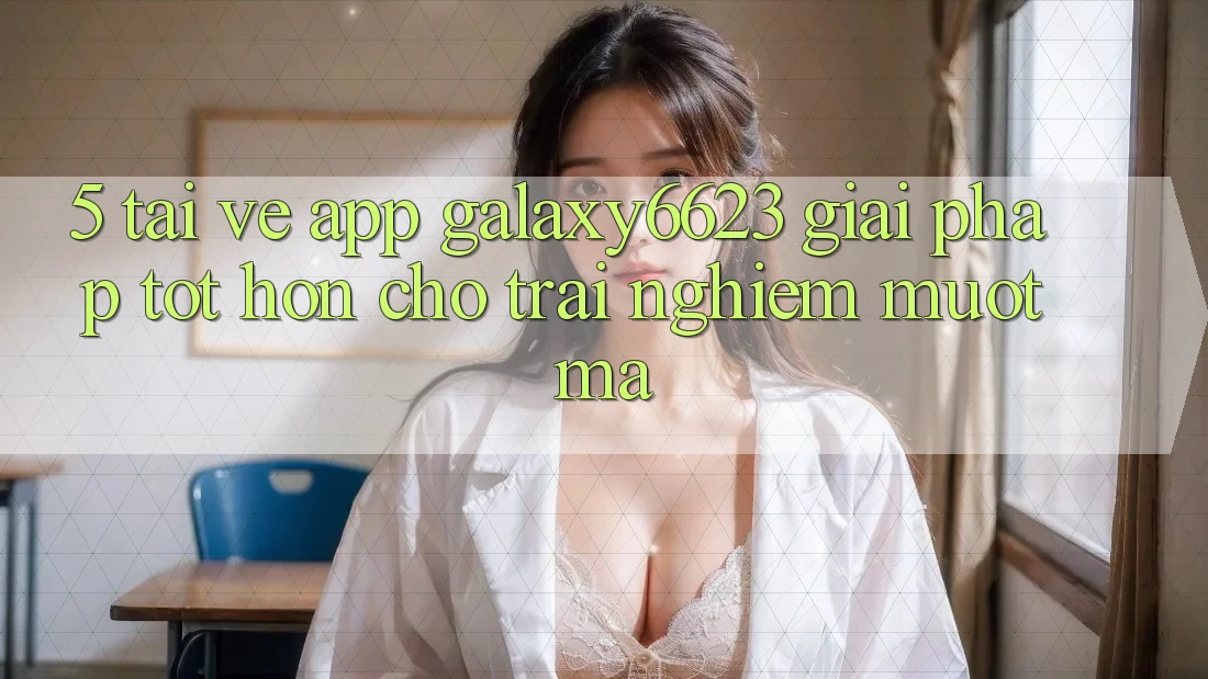 5. Tải về App Galaxy6623 - Giải Pháp Tốt hơn Cho Trải Nghiệm Mượt Mà 5. Tải về App Galaxy6623 - Giải Pháp Tốt hơn Cho Trải Nghiệm Mượt Mà