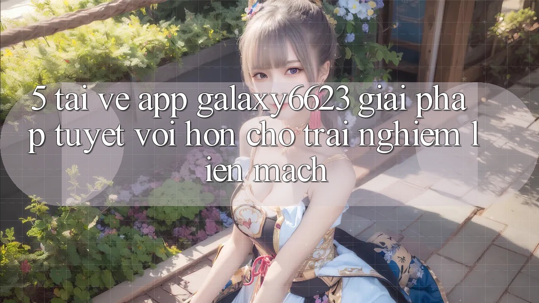 5. Tải về App Galaxy6623 - Giải Pháp Tuyệt vời hơn Cho Trải Nghiệm Liền mạch