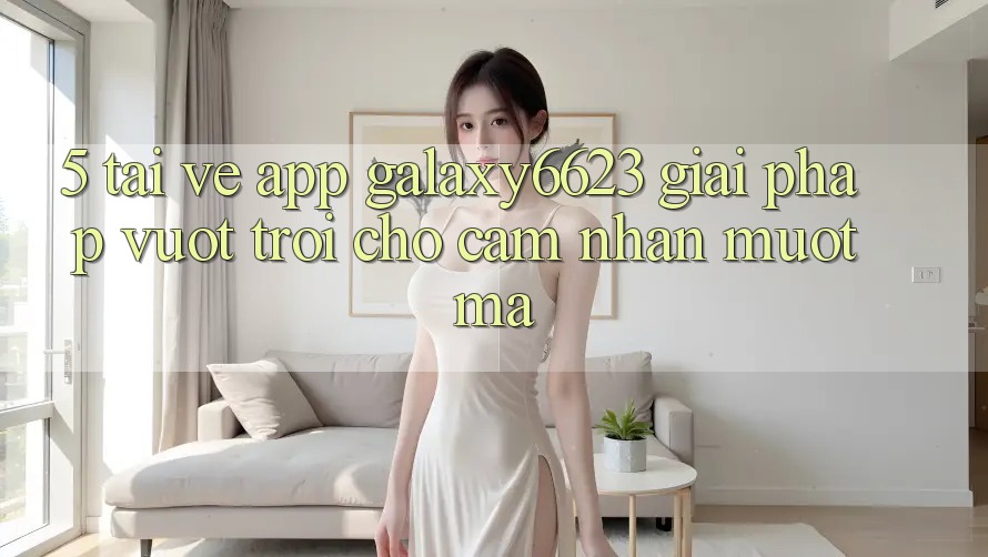5. Tải về App Galaxy6623 - Giải Pháp Vượt Trội Cho Cảm nhận Mượt mà