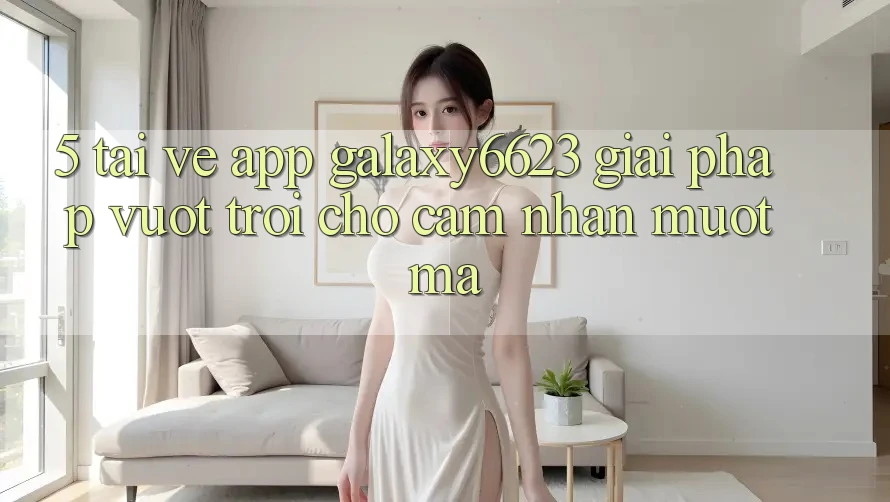 5. Tải về App Galaxy6623 - Giải Pháp Vượt Trội Cho Cảm nhận Mượt mà 5. Tải về App Galaxy6623 - Giải Pháp Vượt Trội Cho Cảm nhận Mượt mà