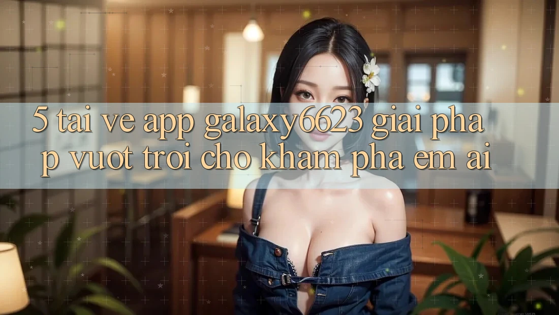 5. Tải về App Galaxy6623 - Giải Pháp Vượt Trội Cho Khám phá Êm ái 5. Tải về App Galaxy6623 - Giải Pháp Vượt Trội Cho Khám phá Êm ái
