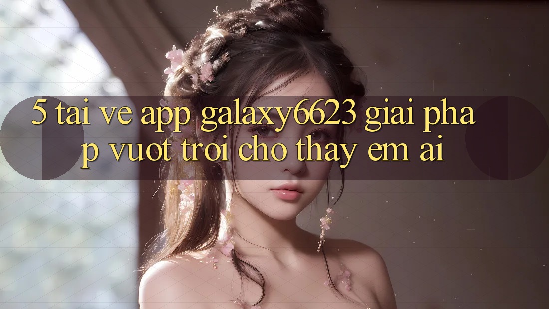 5. Tải về App Galaxy6623 - Giải Pháp Vượt Trội Cho Thấy Êm ái