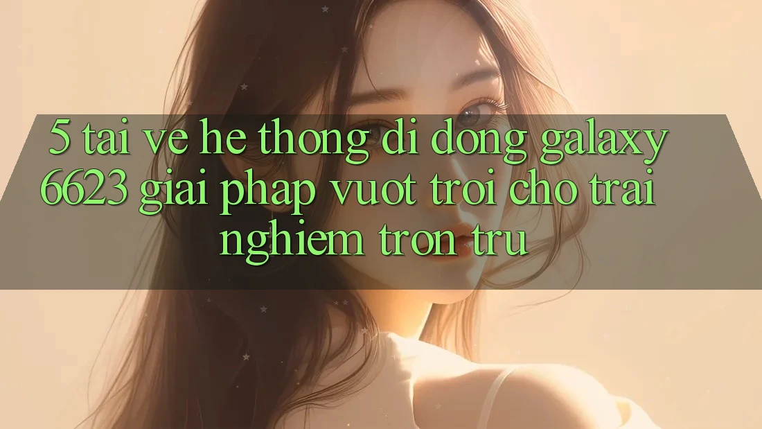 5. Tải về Hệ thống di động Galaxy6623 - Giải Pháp Vượt Trội Cho Trải Nghiệm Trơn tru 5. Tải về Hệ thống di động Galaxy6623 - Giải Pháp Vượt Trội Cho Trải Nghiệm Trơn tru