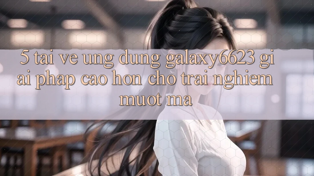 5. Tải về Ứng dụng Galaxy6623 - Giải Pháp Cao hơn Cho Trải nghiệm Mượt Mà