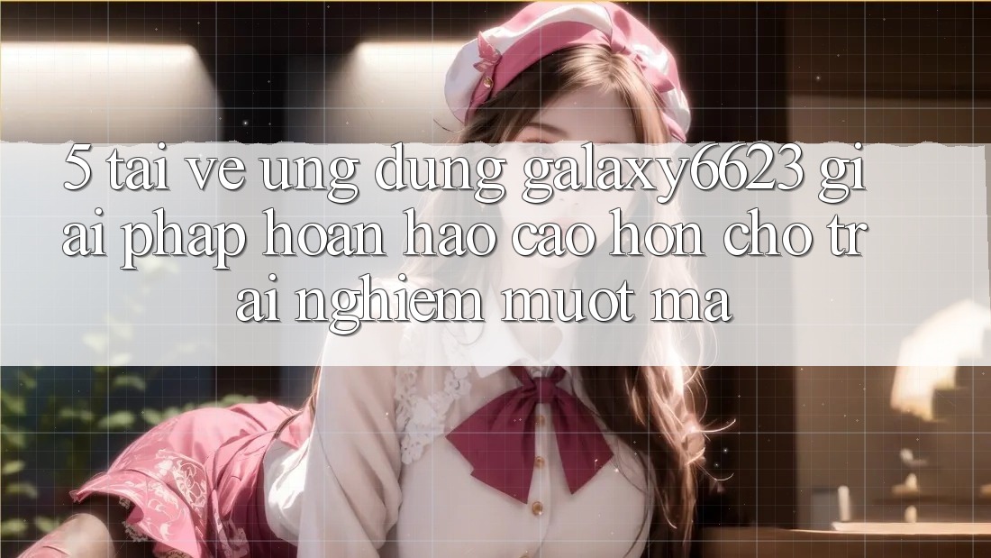 5. Tải về Ứng dụng Galaxy6623 - Giải Pháp Hoàn hảo cao hơn Cho Trải Nghiệm Mượt Mà