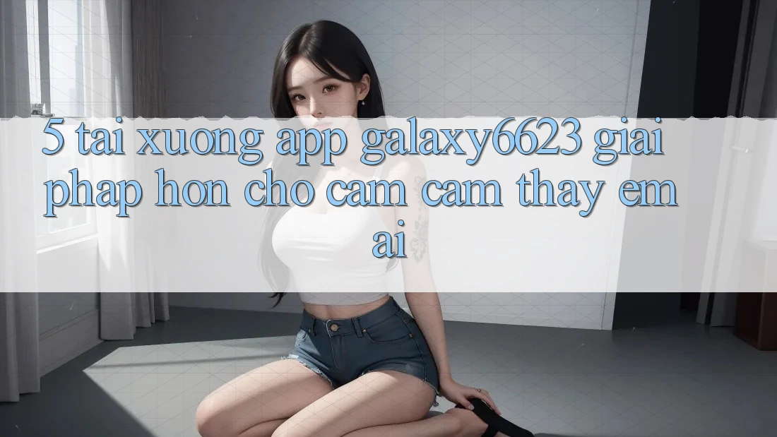 5. Tải xuống App Galaxy6623 - Giải Pháp Hơn Cho Cảm cảm thấy Êm ái 5. Tải xuống App Galaxy6623 - Giải Pháp Hơn Cho Cảm cảm thấy Êm ái