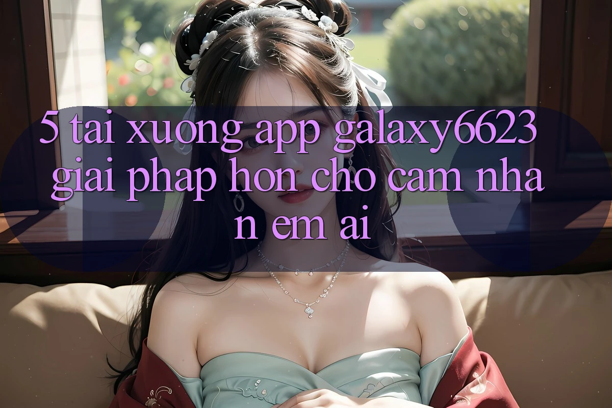5. Tải xuống App Galaxy6623 - Giải Pháp Hơn Cho Cảm nhận Êm ái