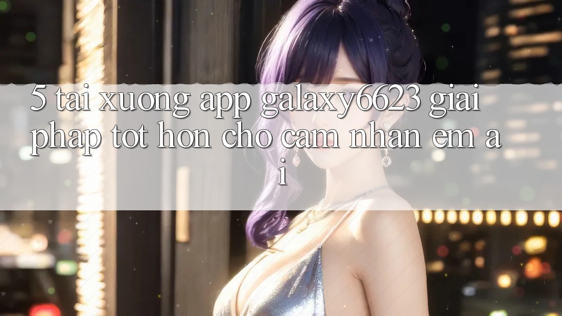 5. Tải xuống App Galaxy6623 - Giải Pháp Tốt hơn Cho Cảm nhận Êm ái