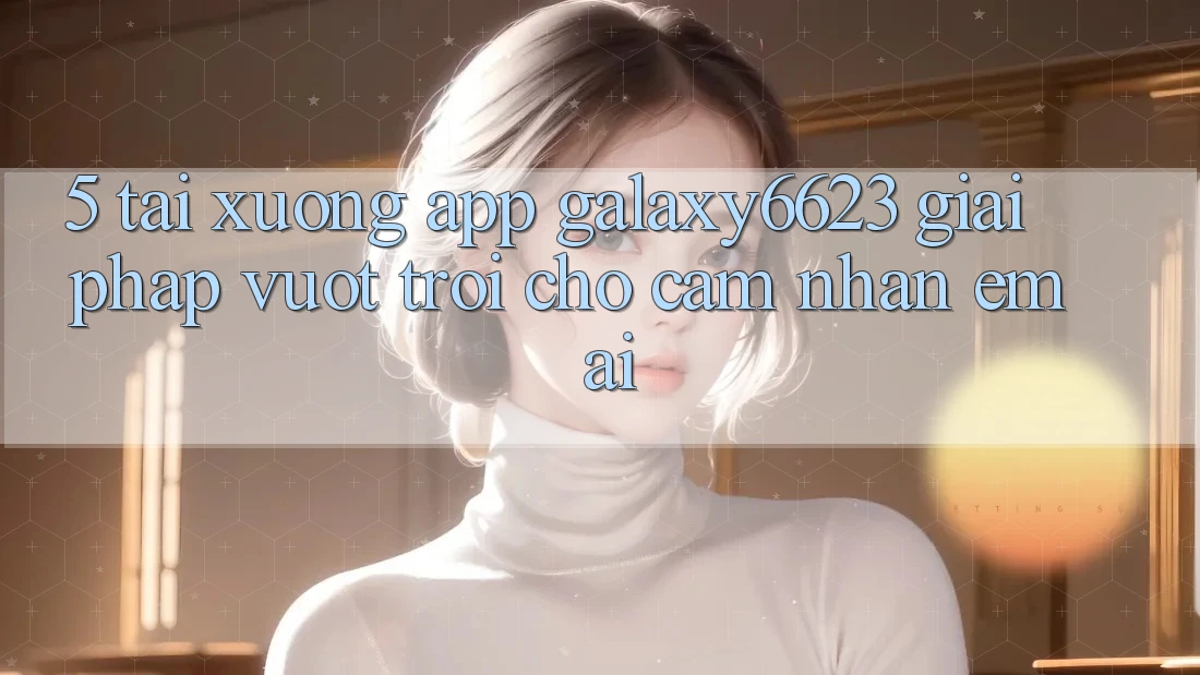 5. Tải xuống App Galaxy6623 - Giải Pháp Vượt Trội Cho Cảm nhận Êm ái