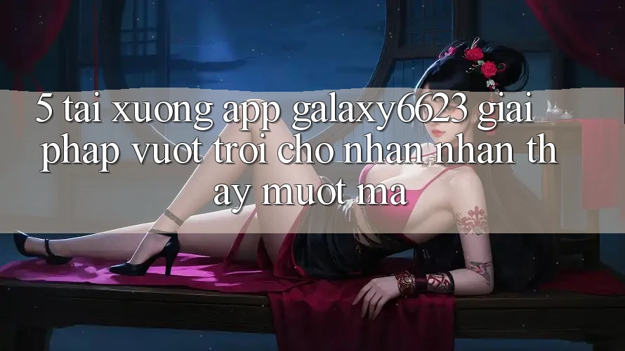 5. Tải xuống App Galaxy6623 - Giải Pháp Vượt Trội Cho Nhận nhận thấy Mượt mà