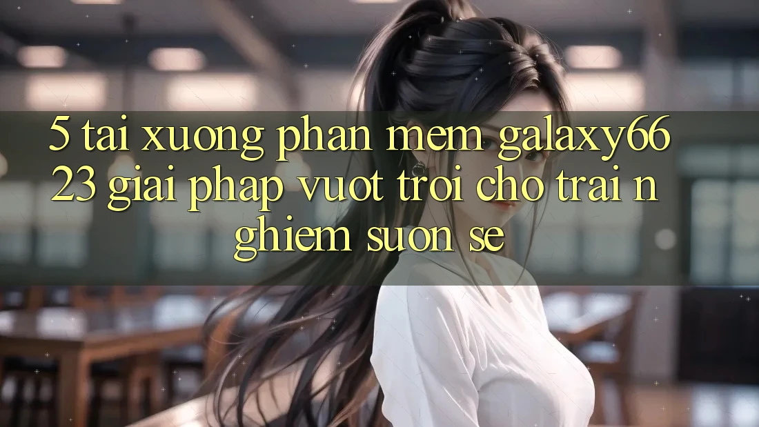 5. Tải xuống Phần mềm Galaxy6623 - Giải Pháp Vượt trội Cho Trải Nghiệm Suôn sẻ