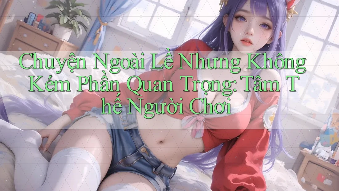 Chuyện Ngoài Lề Nhưng Không Kém Phần Quan Trọng: Tâm Thế Người Chơi Chuyện Ngoài Lề Nhưng Không Kém Phần Quan Trọng: Tâm Thế Người Chơi