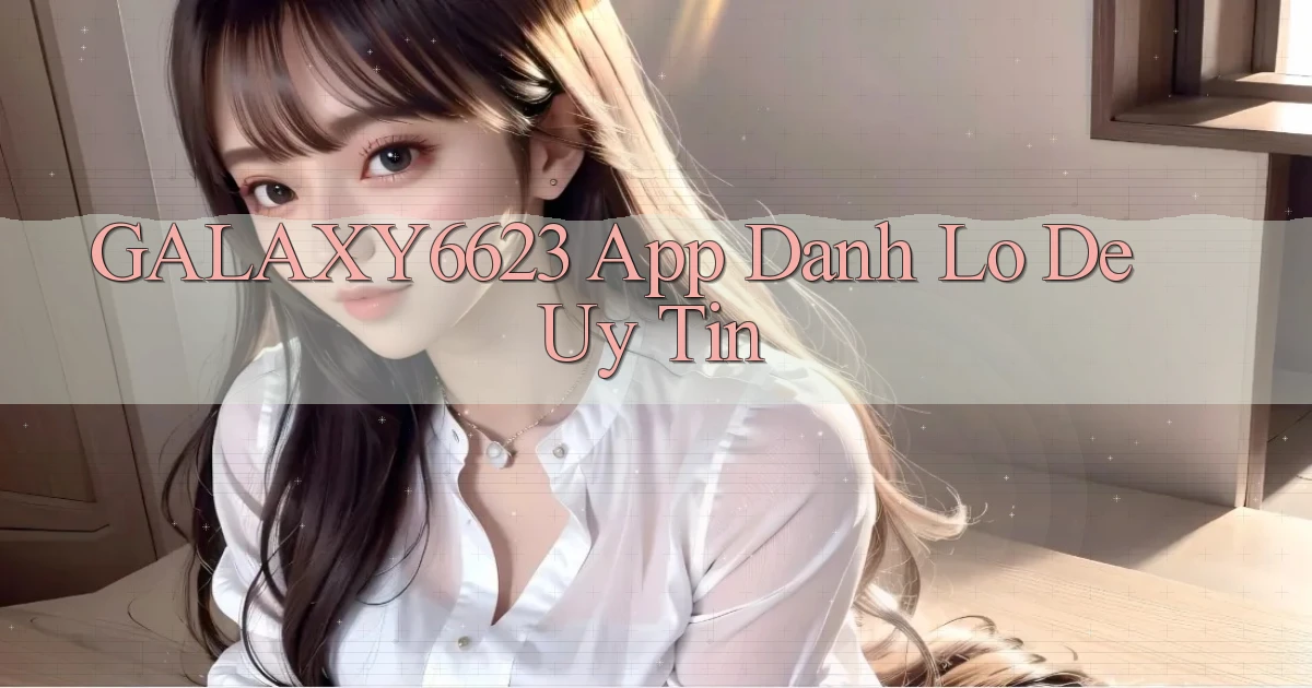 galaxy6623 app đánh lô de uy tín