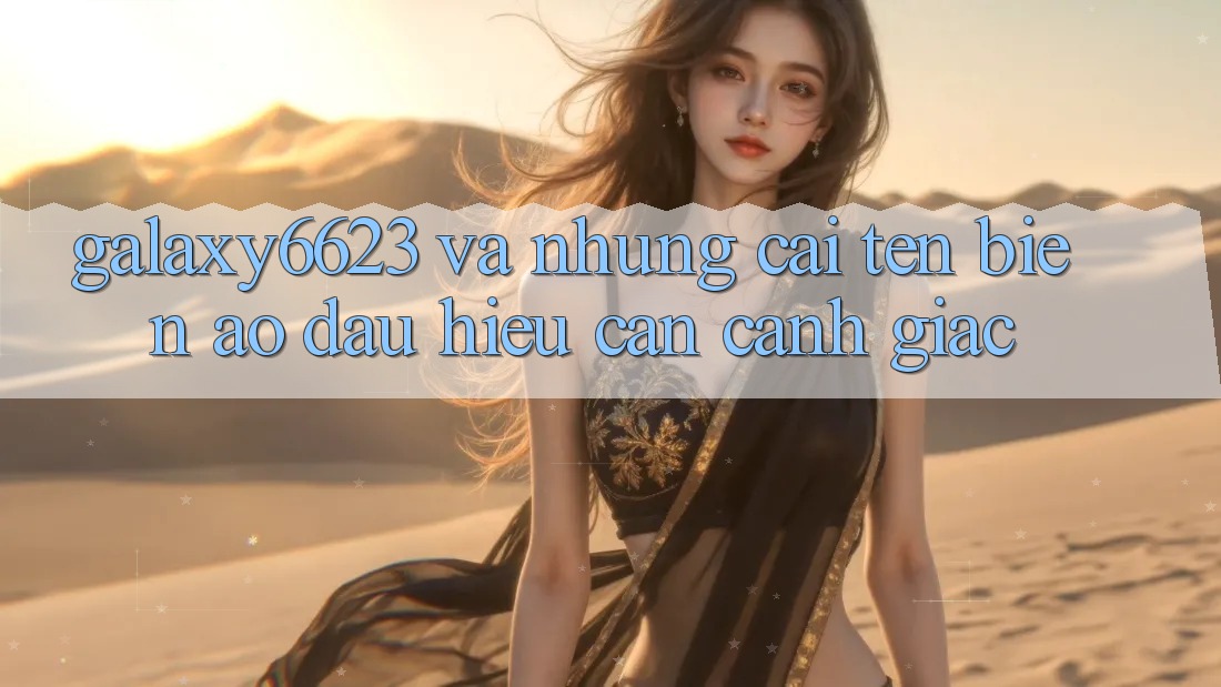 “Galaxy6623” và Những Cái Tên Biến Ảo: Dấu Hiệu Cần Cảnh Giác