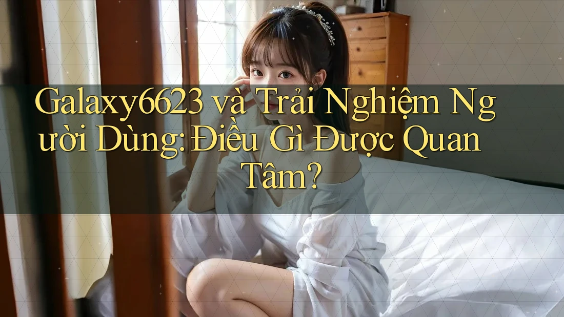Galaxy6623 và Trải Nghiệm Người Dùng: Điều Gì Được Quan Tâm? Galaxy6623 và Trải Nghiệm Người Dùng: Điều Gì Được Quan Tâm?