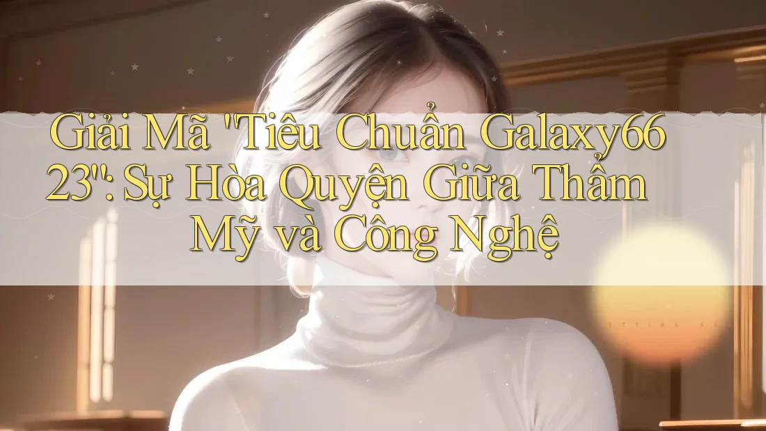 Giải Mã “Tiêu Chuẩn Galaxy6623”: Sự Hòa Quyện Giữa Thẩm Mỹ và Công Nghệ