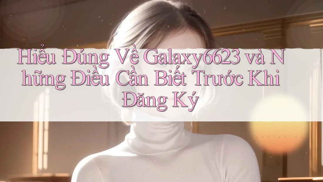 Hiểu Đúng Về Galaxy6623 và Những Điều Cần Biết Trước Khi Đăng Ký