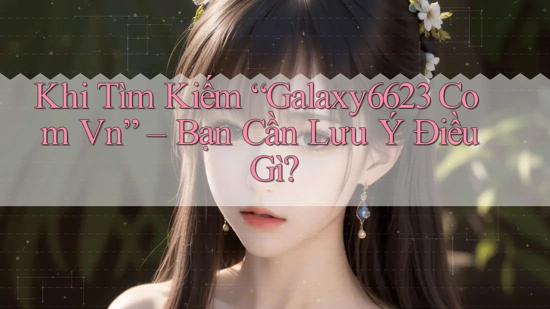 Khi Tìm Kiếm “Galaxy6623 Com Vn” – Bạn Cần Lưu Ý Điều Gì?