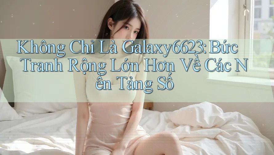 Không Chỉ Là Galaxy6623: Bức Tranh Rộng Lớn Hơn Về Các Nền Tảng Số