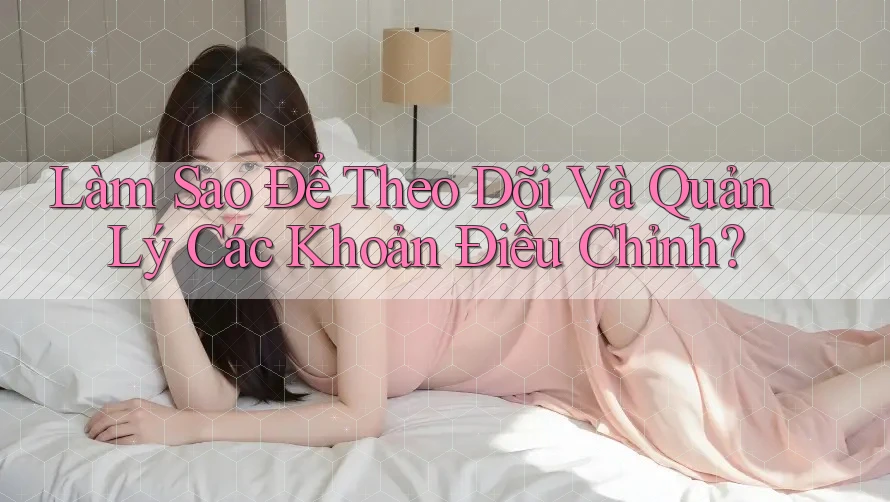 Làm Sao Để Theo Dõi Và Quản Lý Các Khoản Điều Chỉnh? Làm Sao Để Theo Dõi Và Quản Lý Các Khoản Điều Chỉnh?