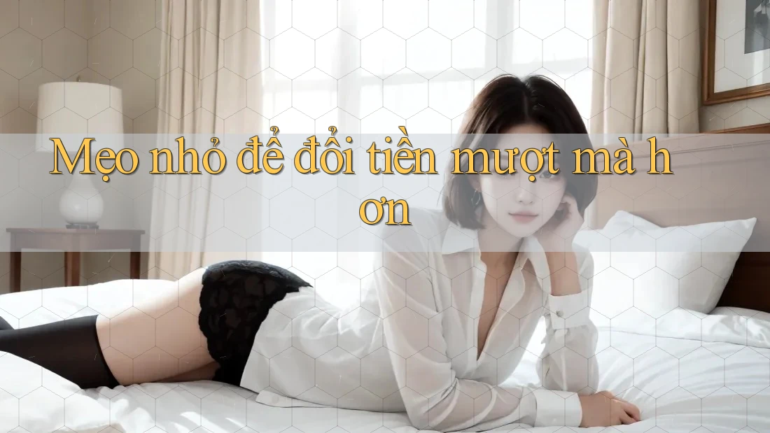 Mẹo nhỏ để đổi tiền mượt mà hơn