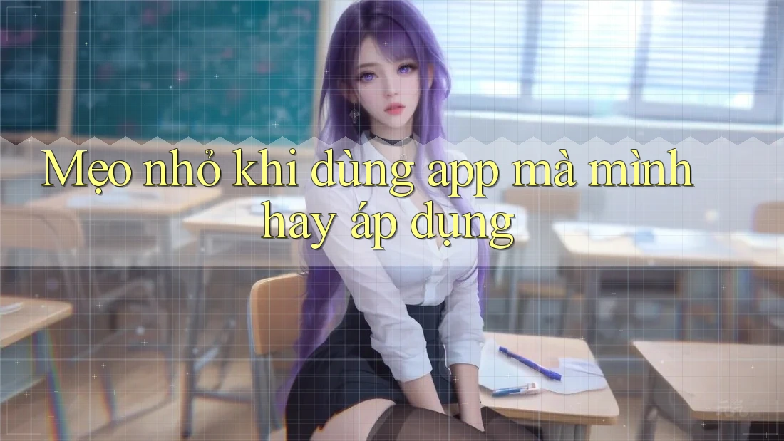 Mẹo nhỏ khi dùng app mà mình hay áp dụng