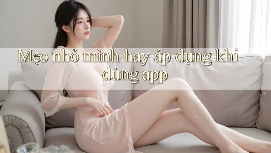 Mẹo nhỏ mình hay áp dụng khi dùng app