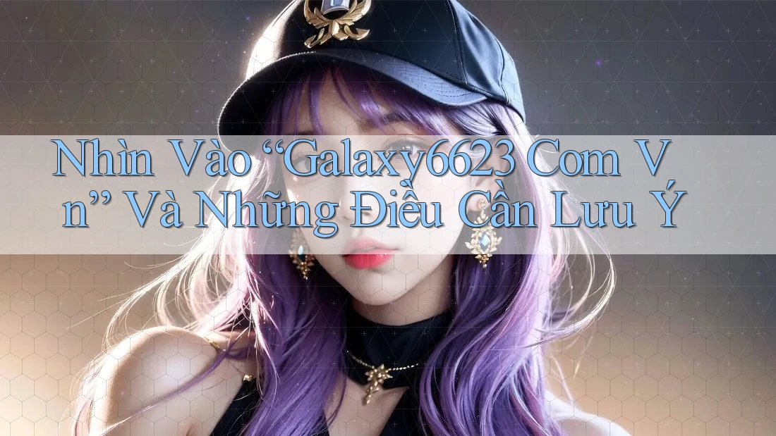 Nhìn Vào “Galaxy6623 Com Vn” Và Những Điều Cần Lưu Ý