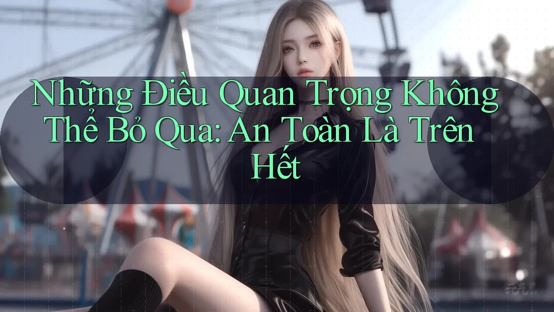 Những Điều Quan Trọng Không Thể Bỏ Qua: An Toàn Là Trên Hết