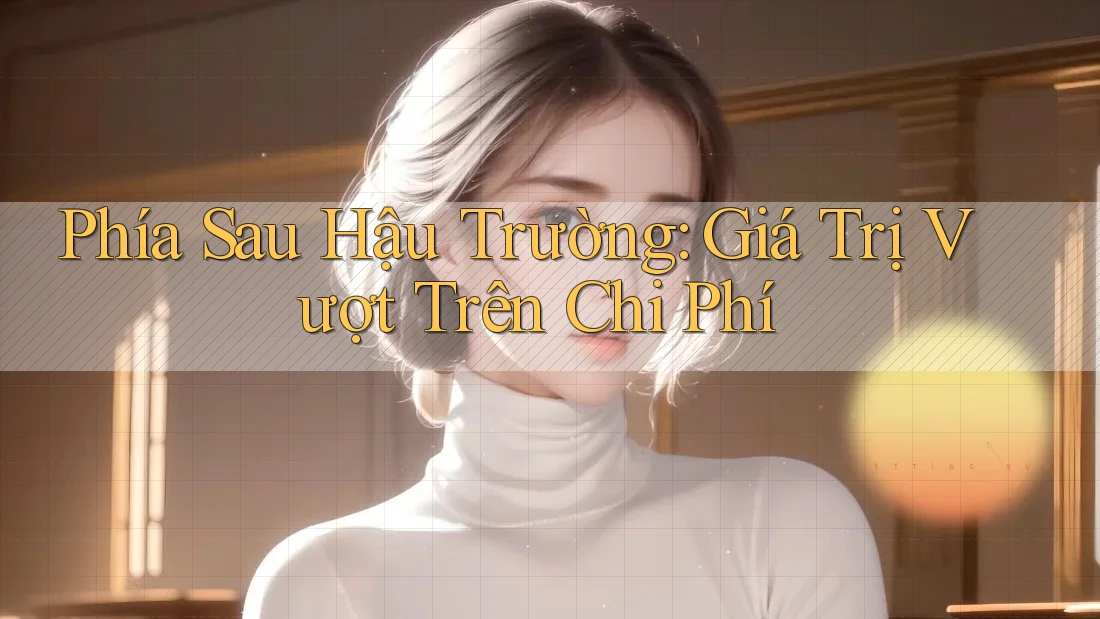 Phía Sau Hậu Trường: Giá Trị Vượt Trên Chi Phí Phía Sau Hậu Trường: Giá Trị Vượt Trên Chi Phí