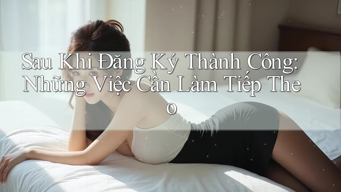 Sau Khi Đăng Ký Thành Công: Những Việc Cần Làm Tiếp Theo Sau Khi Đăng Ký Thành Công: Những Việc Cần Làm Tiếp Theo
