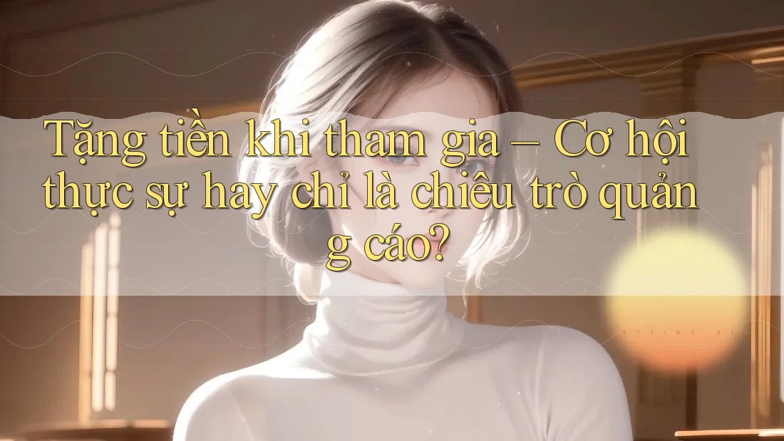Tặng tiền khi tham gia – Cơ hội thực sự hay chỉ là chiêu trò quảng cáo?
