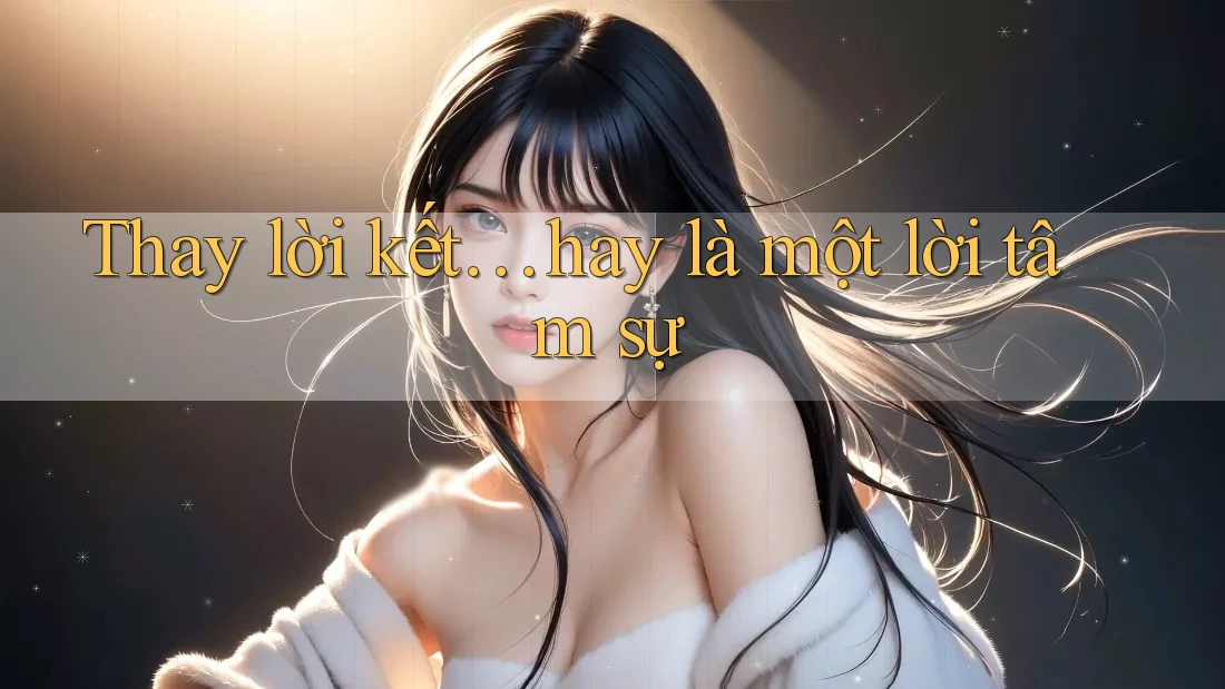 Thay lời kết… hay là một lời tâm sự