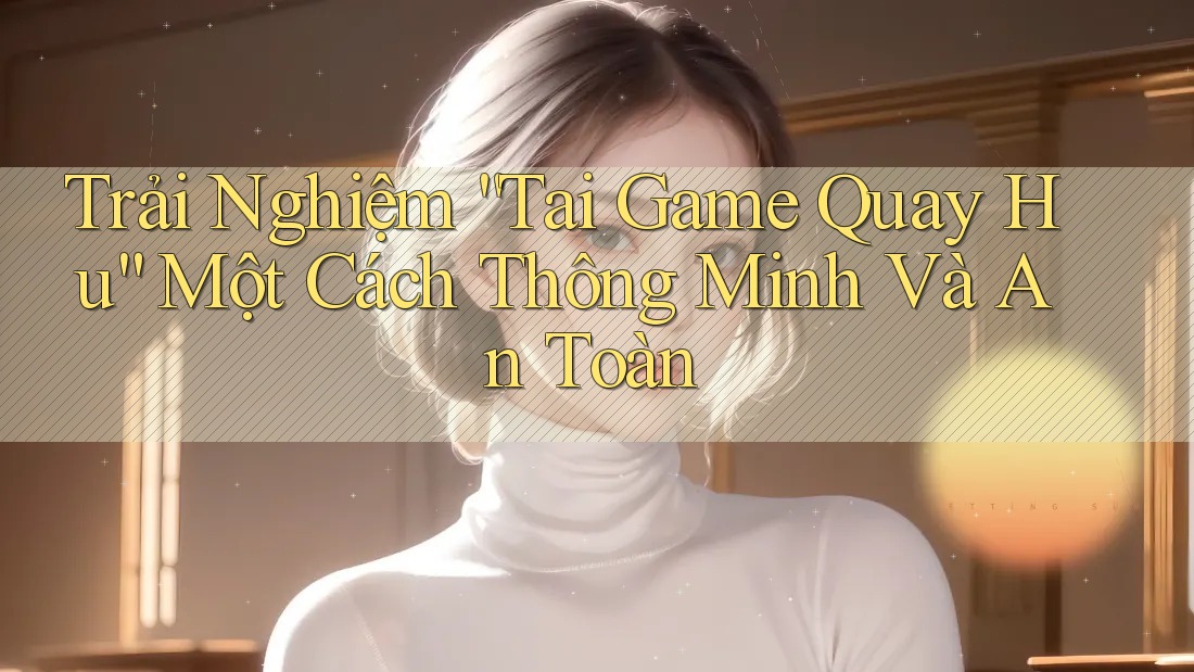 Trải Nghiệm “Tai Game Quay Hu” Một Cách Thông Minh Và An Toàn